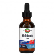 Melatonin, Raspberry, 3 mg, 1.85 fl oz (55 ml)