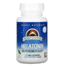 Source Naturals, Sleep Science, мелатонин, 2,5 мг, 60 леденцов