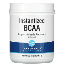 Lake Avenue Nutrition, Быстрорастворимый порошок BCAA, без добавок, 907 г (32 унции)