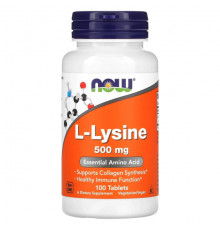 L-Lysine, 500 mg, 100 Tablets