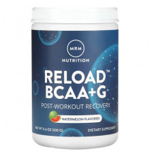 MRM Nutrition, RELOAD BCAA+G, восстановление после тренировок, вкус тропических фруктов, 330 г (11,6 унций)