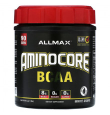 ALLMAX, аминокислоты с разветвленной цепью AMINOCORE, голубая малина, 315 г (0,69 фунта)