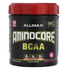 ALLMAX, аминокислоты с разветвленной цепью AMINOCORE, голубая малина, 315 г (0,69 фунта)