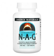 Source Naturals, N-A-G, 500 мг, 120 таблетки