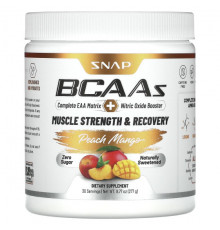 Snap Supplements, BCAA, со вкусом персика и манго, 277 г (9,77 унции)