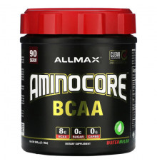 ALLMAX, аминокислоты с разветвленной цепью AMINOCORE, голубая малина, 315 г (0,69 фунта)