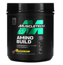 MuscleTech, Amino Build, со вкусом тропических фруктов, 614 г (21,64 унции)