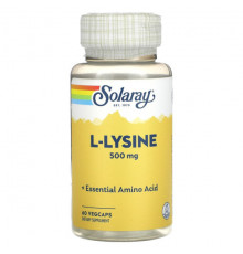 L-Lysine, 500 mg, 60 VegCaps