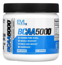 EVLution Nutrition, BCAA5000, без вкусовых добавок, 150 г (5,3 унции)