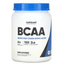 Nutricost, Performance, BCAA, без добавок, 180 г (6,3 унции)