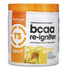 Top Secret Nutrition, Sport, BCAA Re-Igniter с астаксантином Astapure, ананас и манго, 279 г (9,84 унции)