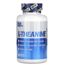 EVLution Nutrition, L-теанин, 200 мг, 60 растительных капсул