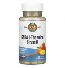 GABA L-Theanine Stress B, Mango Tangerine, 100 Lozenges