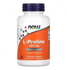 L-Proline, 500 mg, 120 Veg Capsules