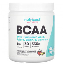 Nutricost, Для женщин, BCAA, клубничный лимонад, 330 г (11,6 унции)