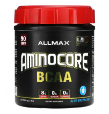 ALLMAX, аминокислоты с разветвленной цепью AMINOCORE, голубая малина, 315 г (0,69 фунта)