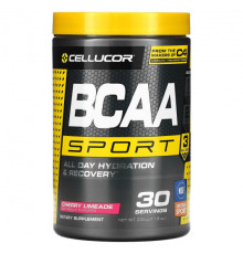 Cellucor, BCAA Sport, Увлажнение и восстановление целый день, Вишневый лаймад, 11,6 унц. (330 г)