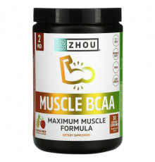 Zhou Nutrition, Muscle BCAA, Maximum Muscle Formula, Tropical Punch, 330 г (11,6 унции)