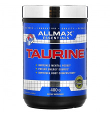 ALLMAX, Таурин, без добавок, веганский продукт без глютена, 3000 мг, 400 г (14,11 унций)