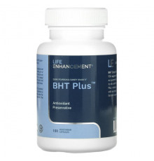 Life Enhancement, Durk Pearson & Sandy Shaw's BHT Plus, добавка с бутилгидрокситолуолом, 100 капсул