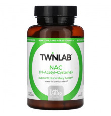 Twinlab, NAC, 60 капсул