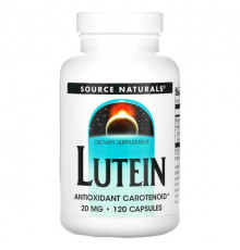 Source Naturals, Лютеин, 20 мг, 120 капсул