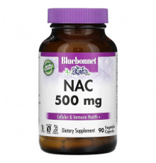 Bluebonnet Nutrition, NAC, 500 мг, 30 растительных капсул