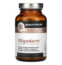 Quality of Life Labs, Oligoderm с олигонолом и ниацинамидом, 60 растительных капсул