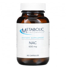 Metabolic Maintenance, NAC, 600 мг, 60 капсул