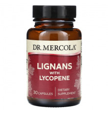 Dr. Mercola, Лигнаны с ликопином, 30 капсул