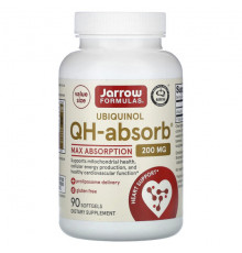 Jarrow Formulas, QH-Absorb, убихинол, 100 мг, 60 капсул