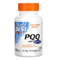 Doctor's Best, PQQ с BioPQQ, 20 мг, 30 вегетарианских капсул