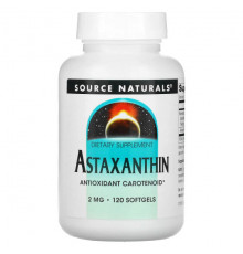 Source Naturals, Астаксантин, 2 мг, 30 капсул