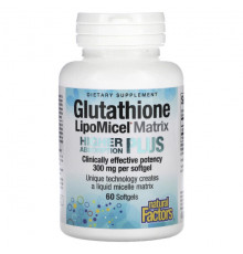 Natural Factors, Glutathione LipoMicel Matrix, 300 мг, 60 мягких таблеток