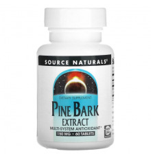 Source Naturals, экстракт сосновой коры, 150 мг, 60 таблеток