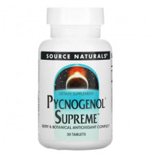 Source Naturals, Пикногенол Supreme, 30 таблеток