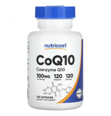 Nutricost, CoQ10, коэнзим Q10, 100 мг, 120 капсул