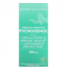 Viva Naturals, French-Maritime Pycnogenol`` 60 растительных капсул