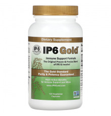 IP-6 International, IP6 Gold, формула для поддержки иммунитета, 120 вегетарианских капсул