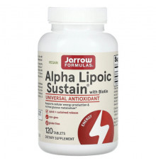 Jarrow Formulas, Alpha Lipoic Sustain, альфа-липоевая кислота с биотином, 300 мг, 60 таблеток