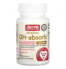 Jarrow Formulas, QH-Absorb, убихинол, 100 мг, 60 капсул