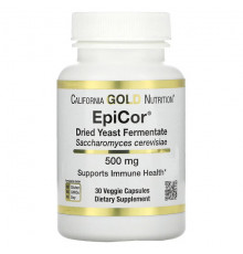 California Gold Nutrition, EpiCor, сухой дрожжевой ферментат, 500 мг, 30 растительных капсул