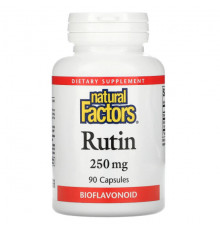 Natural Factors, рутин, 250 мг, 90 капсул