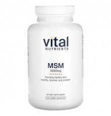 Vital Nutrients, МСМ, 1000 мг, 240 веганских капсул