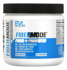 EVLution Nutrition, FiberMode, клетчатка и пробиотик, без добавок, 198 г (6,98 унции)