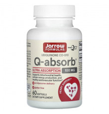 Jarrow Formulas, Q-absorb, коэнзим Q10 (убихинон), 100 мг, 60 капсул