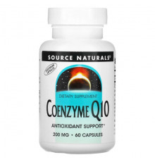 Source Naturals, коэнзим Q10, 200 мг, 60 капсул