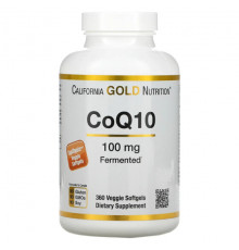 California Gold Nutrition, коэнзим Q10, 100 мг, 360 растительных капсул