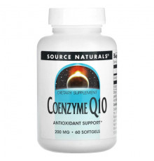 Source Naturals, коэнзим Q10, 200 мг, 60 мягких таблеток