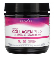 NeoCell, Super Collagen Plus с витамином C и гиалуроновой кислотой, 390 г (13,7 унции)